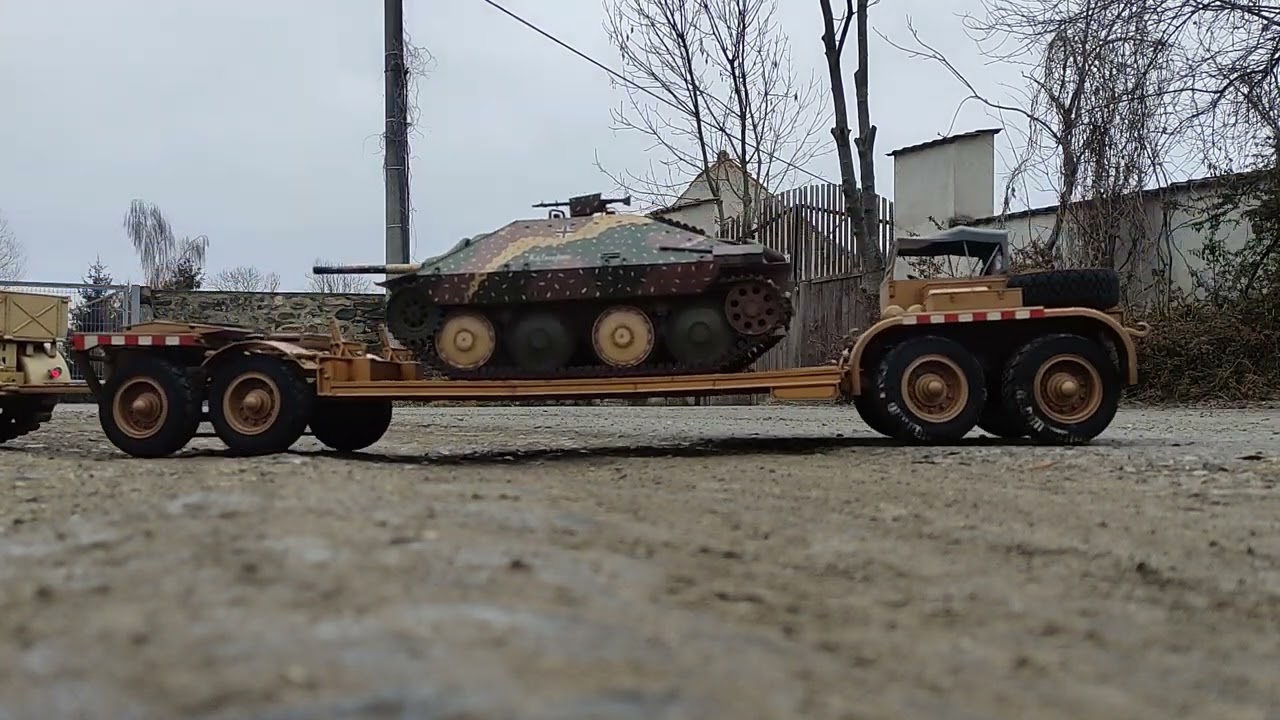 1/10 RC german Sd.Ah.116 tank transporter trailer