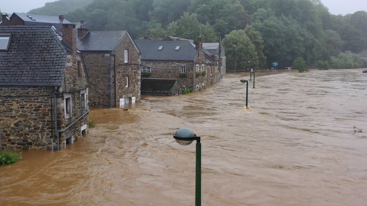Wallonia, Belgium Flooding | Aerial Footage 4K | July 2021 | Lars Lion
