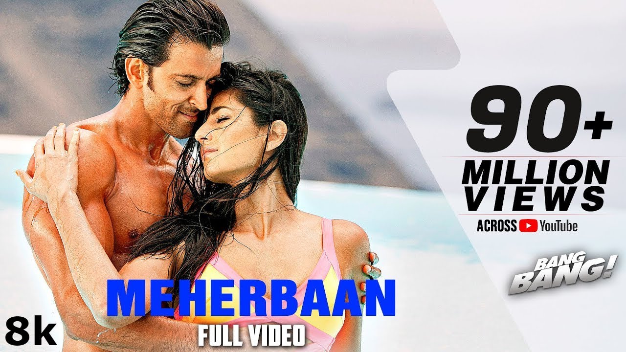 8k Song - Meherbaan | BANG BANG! | feat Hrithik Roshan & Katrina Kaif | Vishal Shekhar