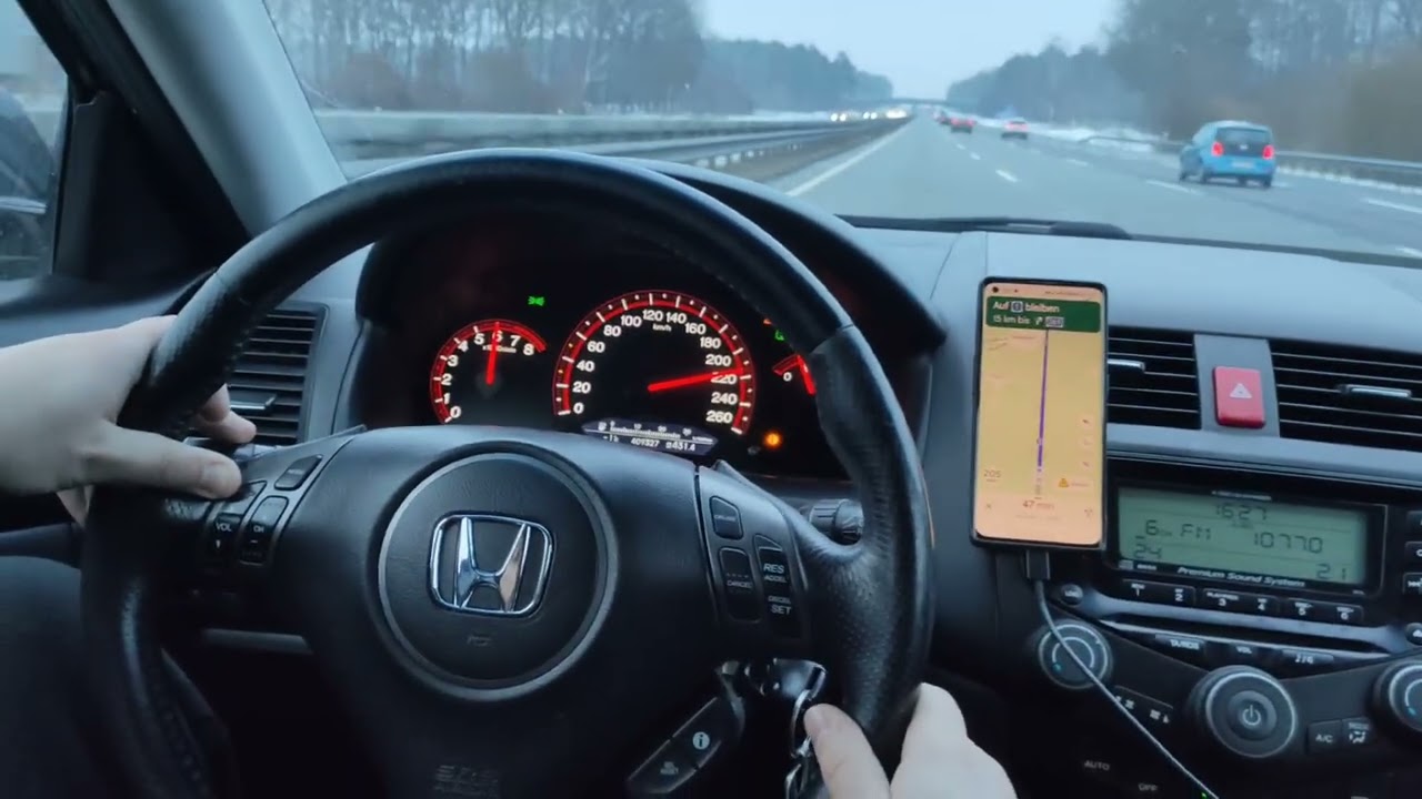 Honda Accord 2.0 155 PS i-VTEC on Autobahn (NO SPEED LIMIT), Germany