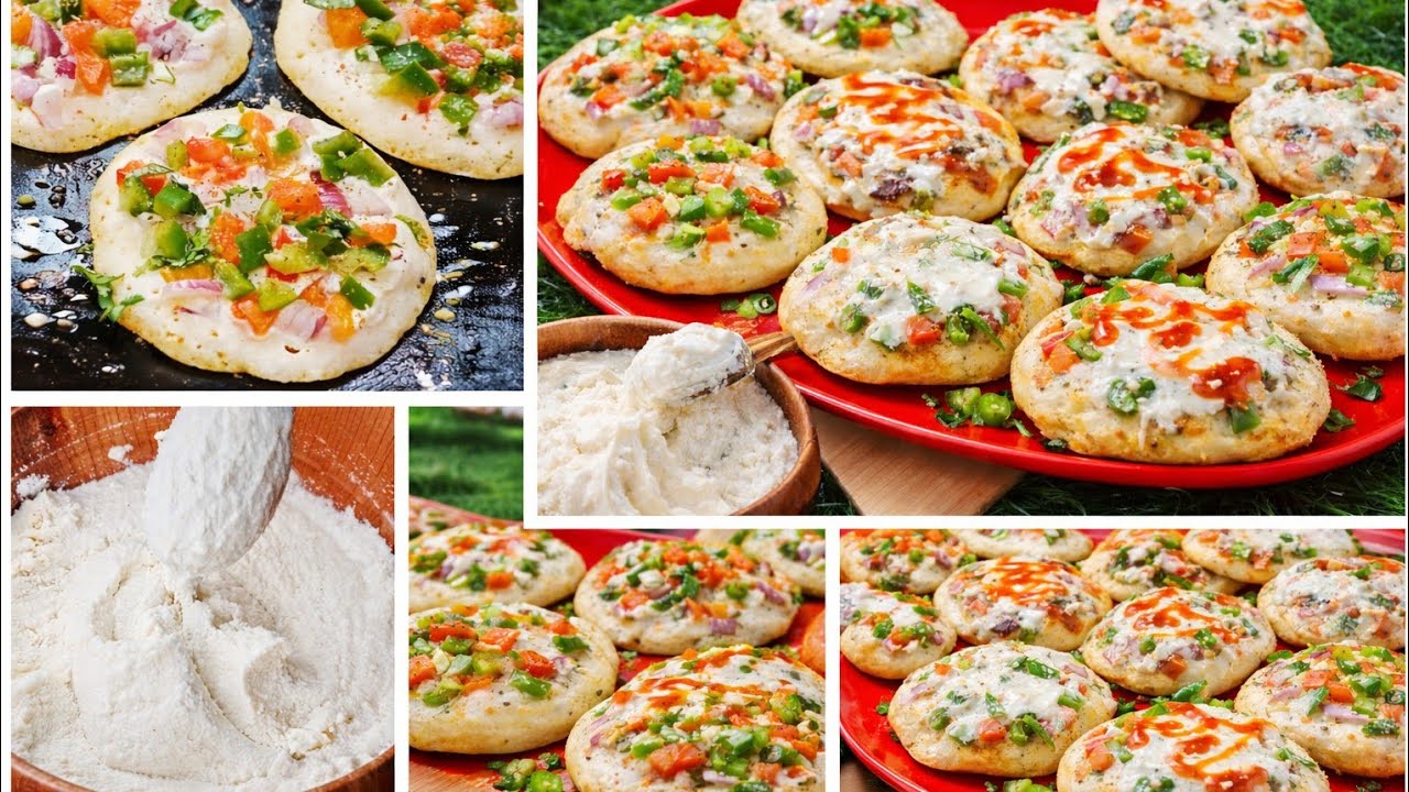 2 Cups Suji Se Dher Saare Mini Pizza | Ramadan Special Crispy No Oven Rava Pizza Recipe #viralvideo 