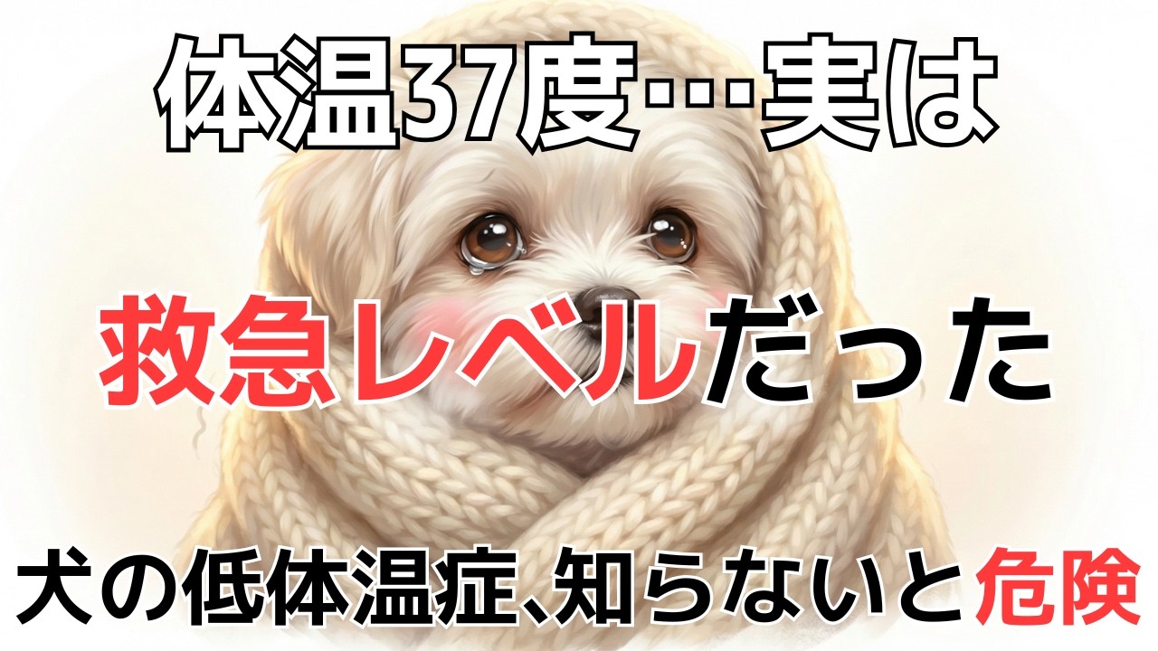 【危険】犬の体温37度は命に関わる？冬の低体温症と内臓への影響を徹底解説