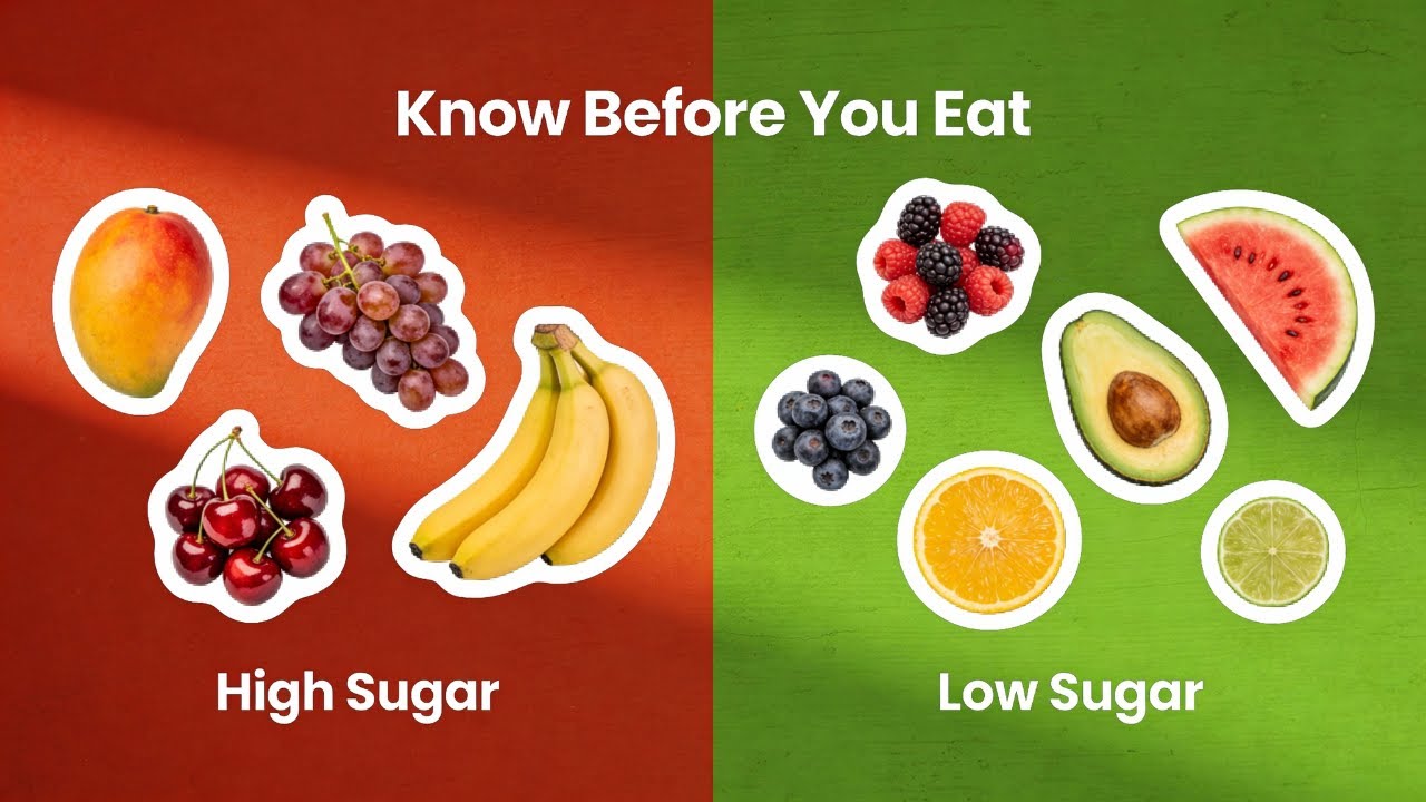 10 High Sugar Fruits to Eat Less Of & 10 Low Sugar Ones to Munch on Instead