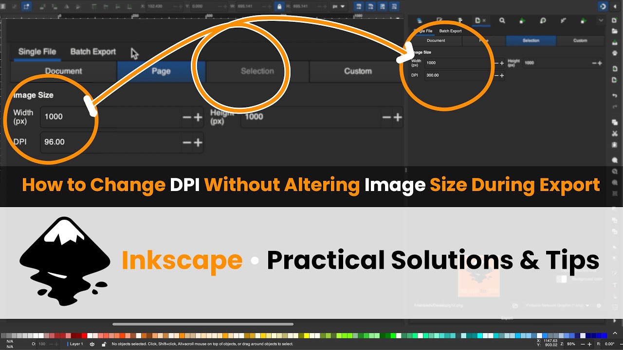 How to Change DPI Without Altering Image Size During Export in Inkscape &bull; Practical Solutions & Tips