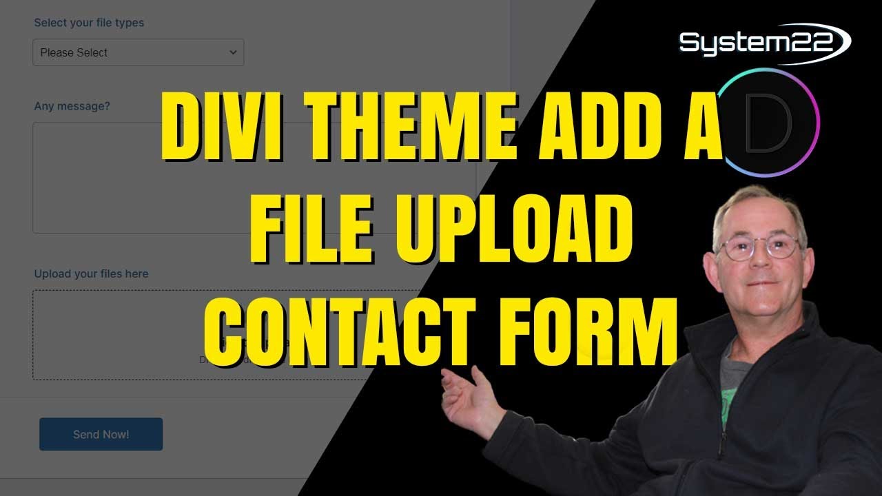 Divi Theme Contact Form With File Upload 👈👍👈👍