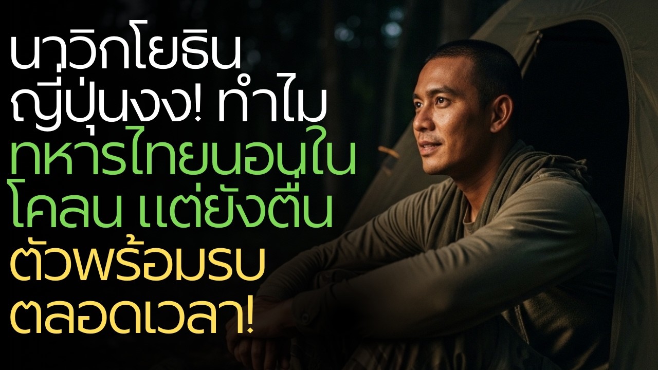 นาวิกโยธินญี่ปุ่นงง! ทำไมทหารไทยนอนในโคลน แต่ยังตื่นตัวพร้อมรบตลอดเวลา