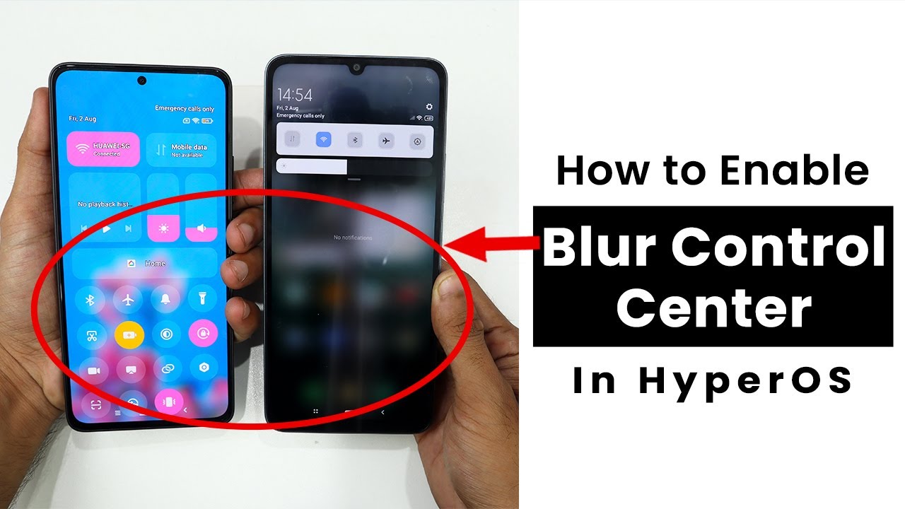 Enable Blur Control Center In HyperOS | Enable Transparent Control Center In HyperOS