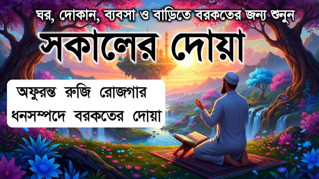সকালটা শুরু হোক হৃদয় শীতল করা বরকতময় আয়াত দিয়ে। সকালের দোয়া ও জিকির। Morning Dua Full by Alaa Aqel