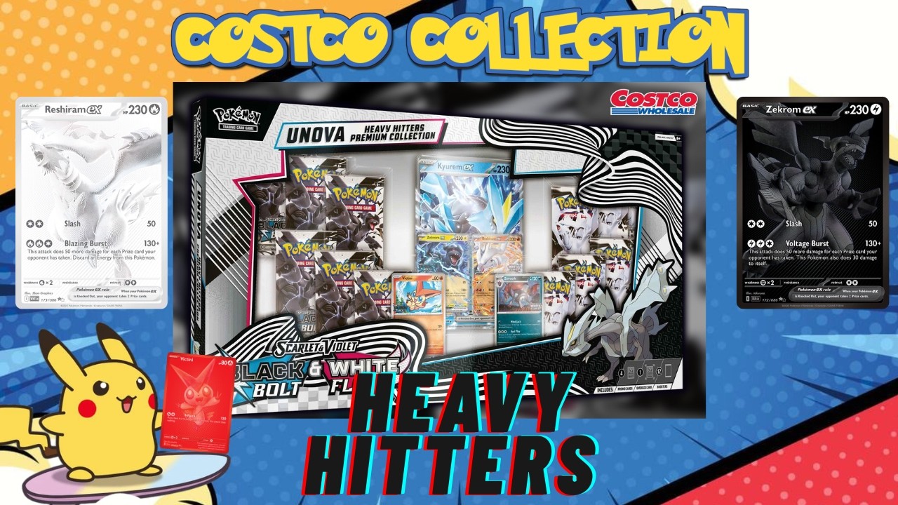 Unboxing A Pokemon Black Bolt & White Flare Heavy Hitters Premium Collection!