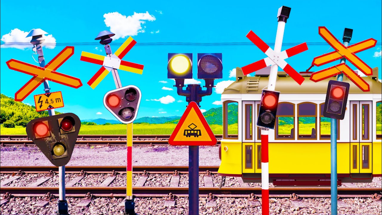 Tram Crossing and Railroad Crossing 😂 (Plankorsning)