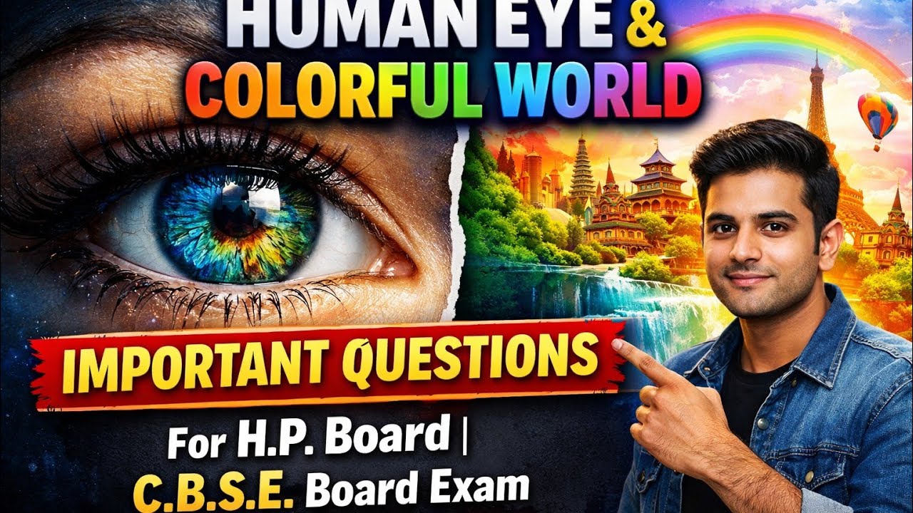 Defects of Human Eye || Class 10th || H.P. Board || C.B.S.E. Board || N.C.E.R.T.||