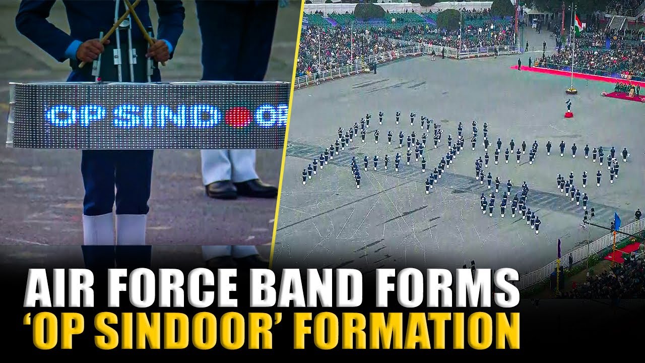 Air Force contingent creates ‘Operation Sindoor’ formation at Beating Retreat 2026