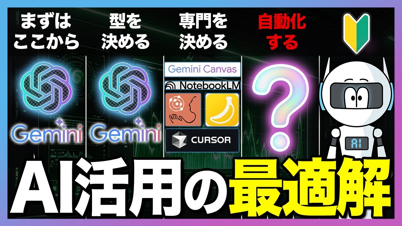 【AI初心者必見】0から100へ最速で進む！誰でも“1時間→1分”になるAI効率化の7ステップを完全解説します！
