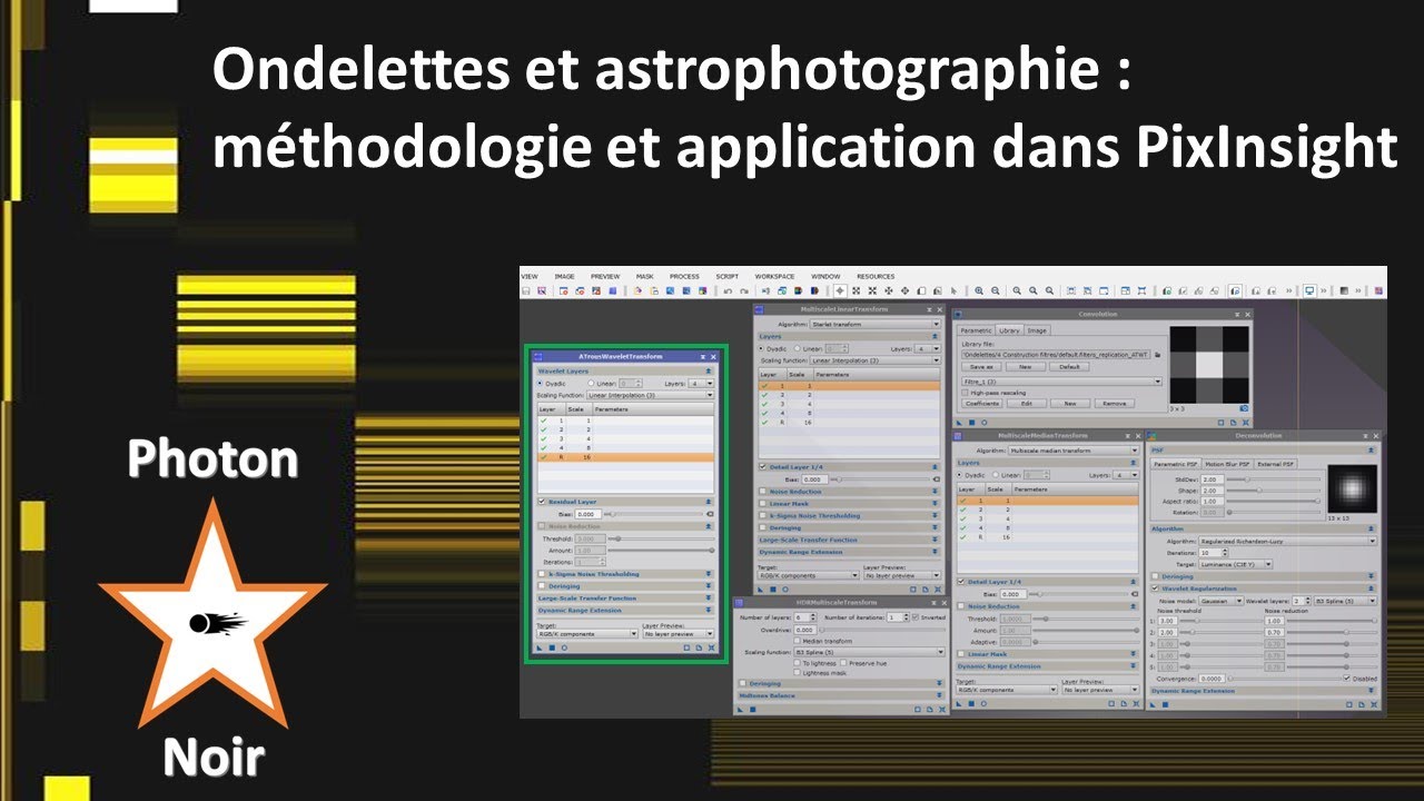 Ondelettes et astrophotographie [2/3] : traitement astro et décomposition en ondelettes