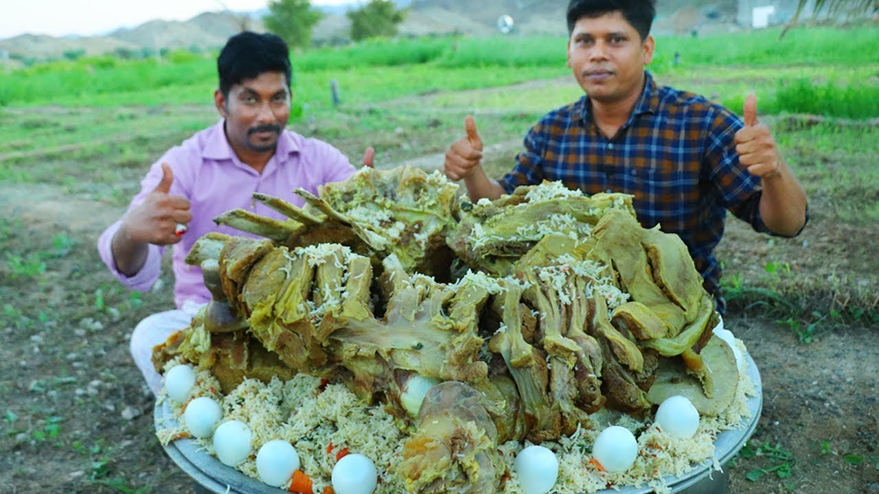 CAMEL BIRYANI | Arabic Traditional Recipe | Cooking Skill Village Food Channel
