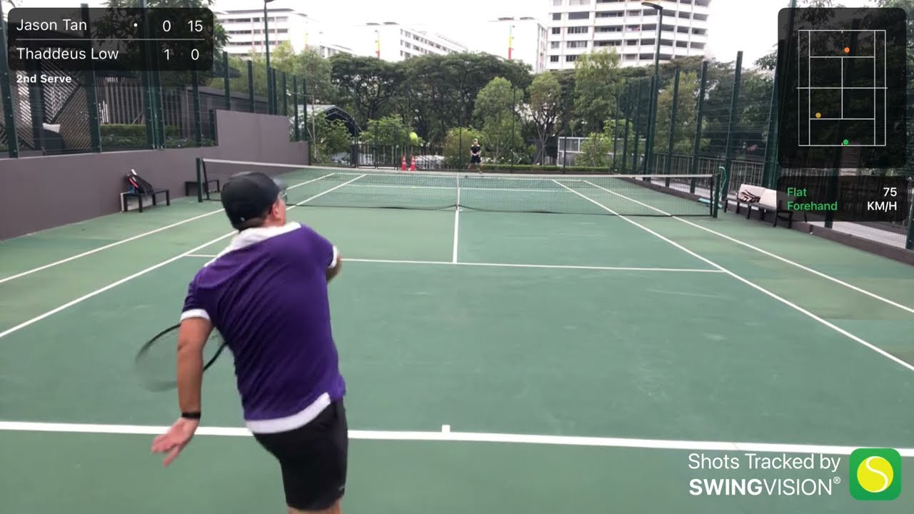 I Played Against a FLAT HITTER Who Moves You Around the Court