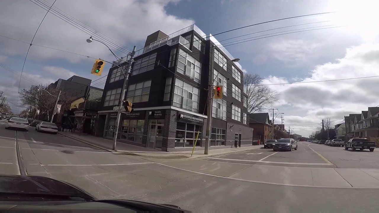 A drive down Queen Street East on a sunny winter afternoon. 