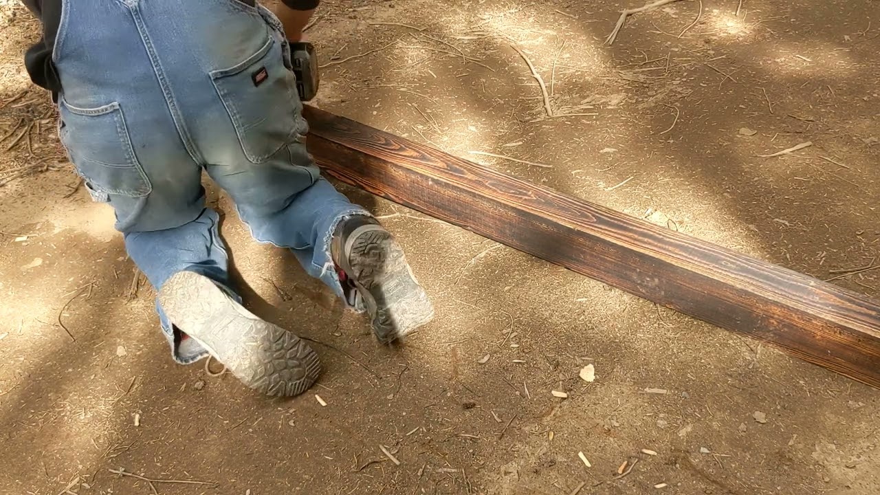 How I'm treating rough cut lumber for ground contact and foundation use