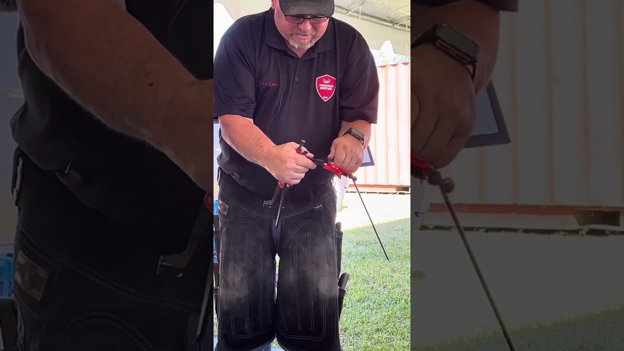 Jamey Carsel CJF on Werkman Grip-on hot fitting tong