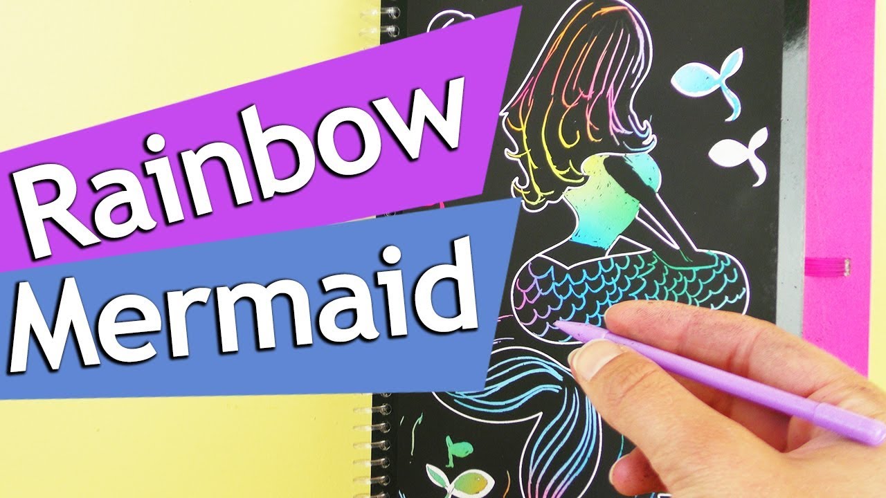 REGENBOGEN MEERJUNGFRAU im TopModel by Depesche MAGIC SCRATCH Buch freikratzen | Einfache DIY Bilder