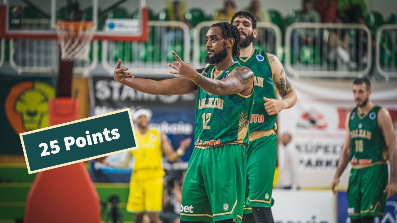 Ryan Harrow Highlights in 1st FIBA Europe Cup Game 25 Points