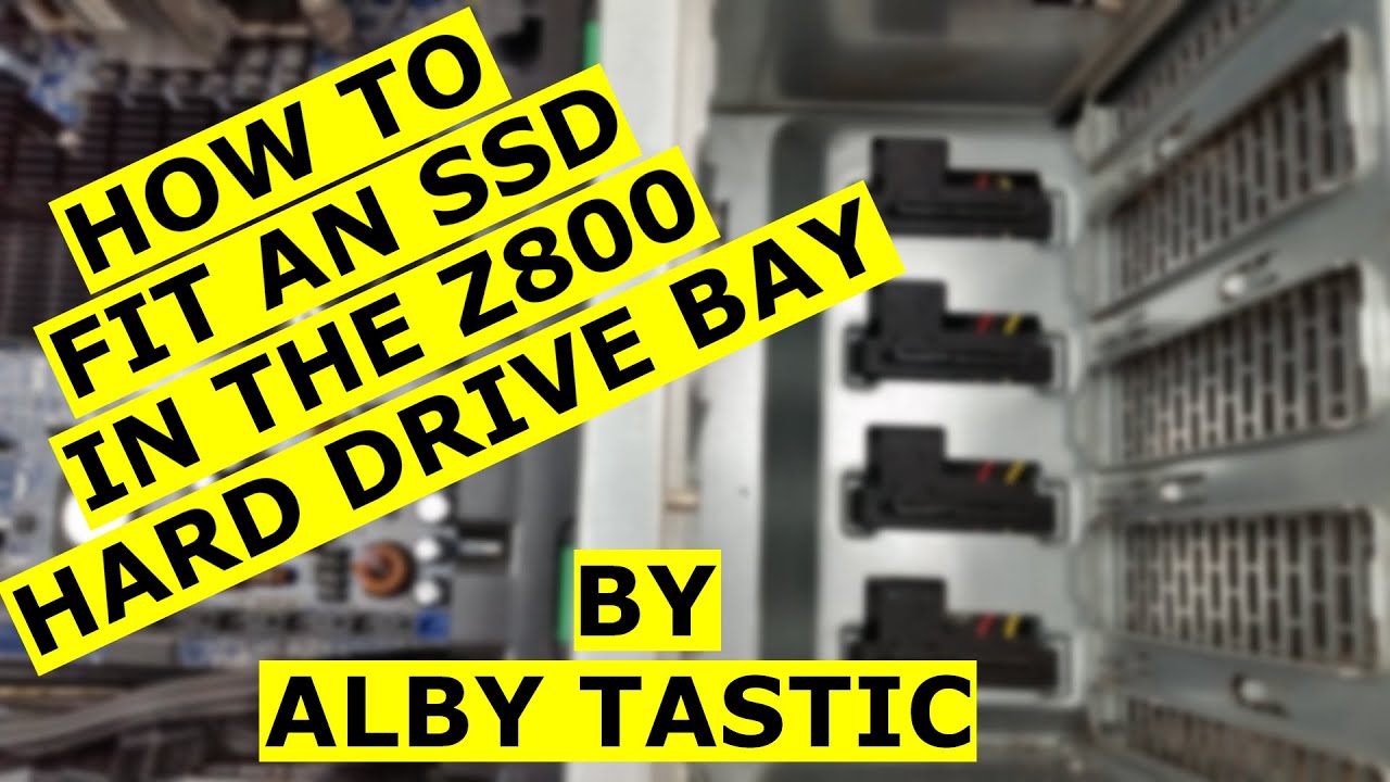 Fit an SSD into the HP Z800 workstation HDD bay without a caddy!