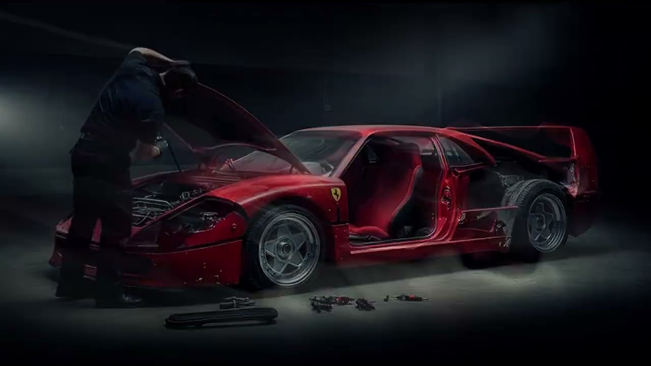 Реставрация Ferrari F40 (8K AI Time-laps)