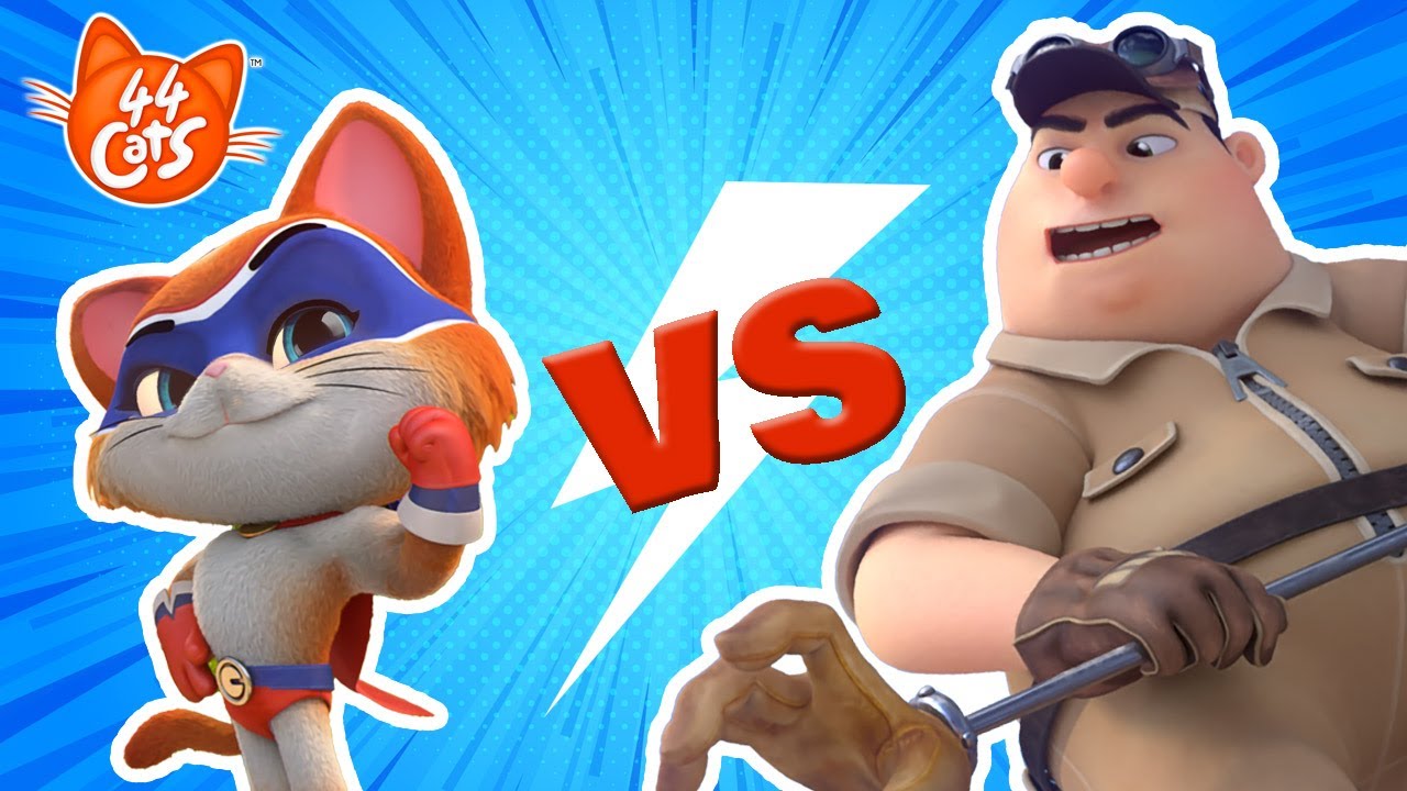 44 Cats | Die maskierte Katze gegen den Katzenfänger 🐾 Eine tolle Herausforderung! 🦸‍♂️