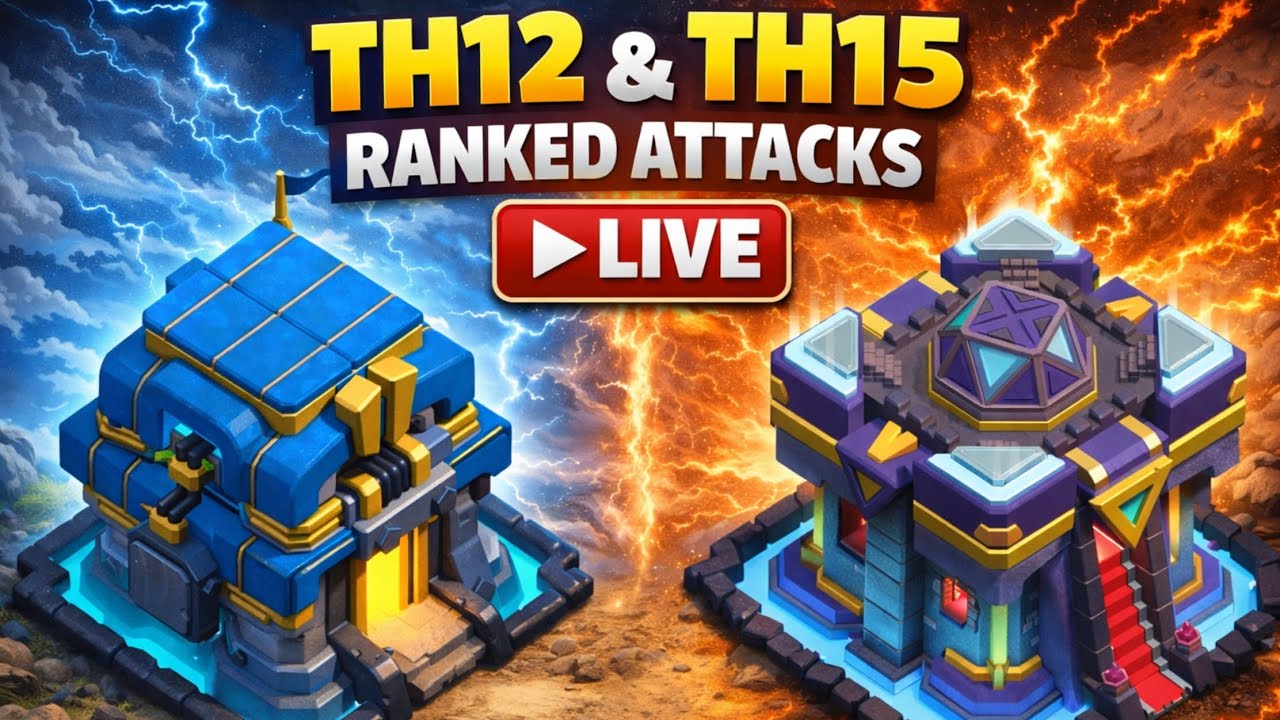 TH12 vs TH14 |TH15 vs TH18 | Ranked Attacks | Timestamps available 