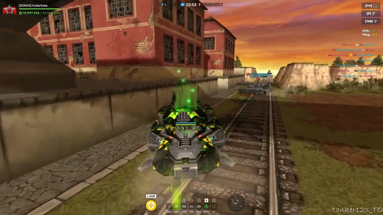 Tanki Online Tesla Pulsar Augment and Paladin Driver gameplay no commentary