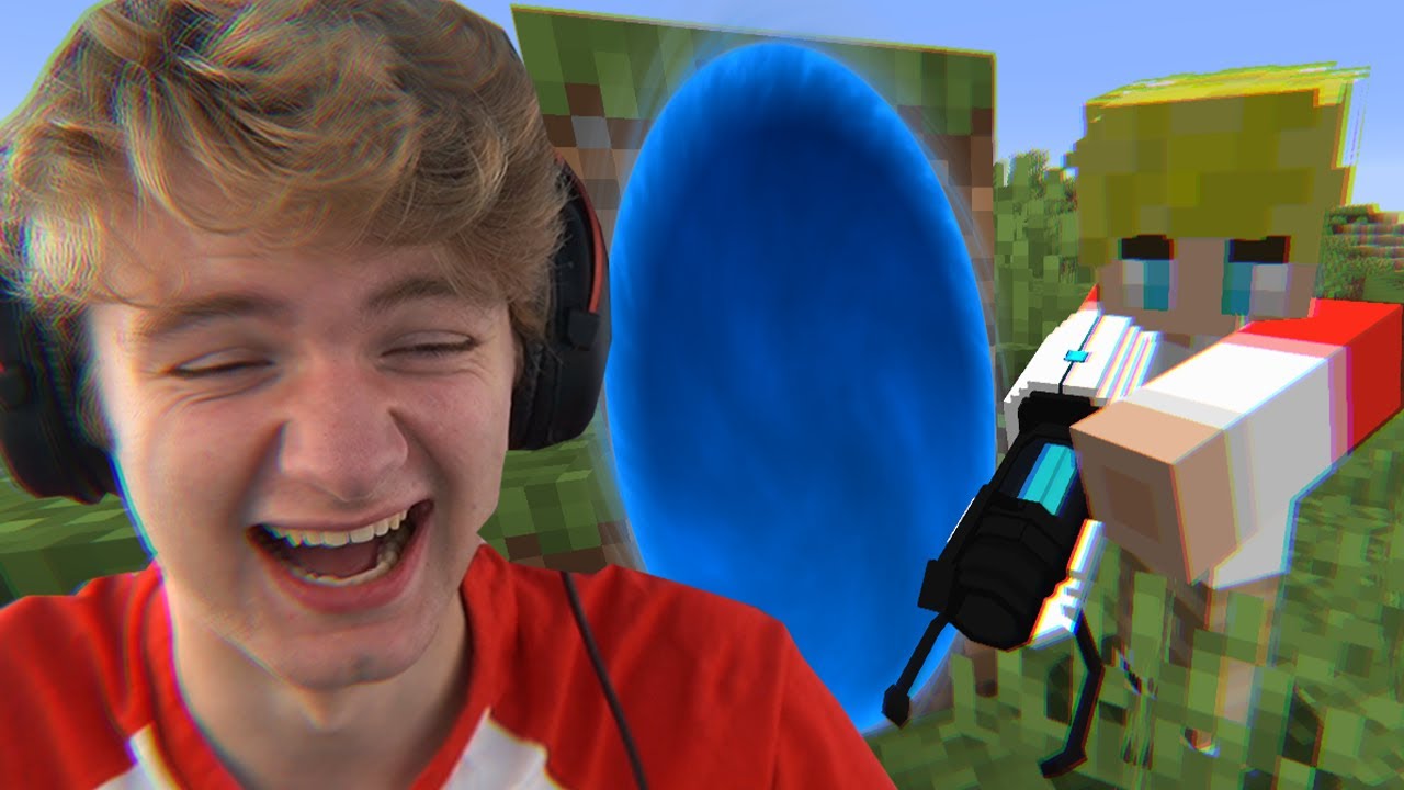 Мод «Портальная пушка» для Minecraft — это до смешного глупо