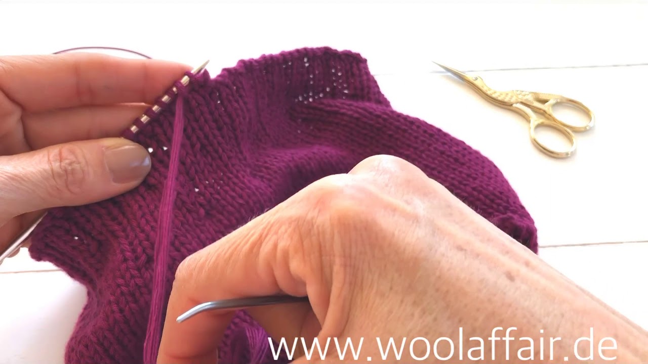 Elastisch gen&auml;hte Abkettkante - Stretchy Bind-Off