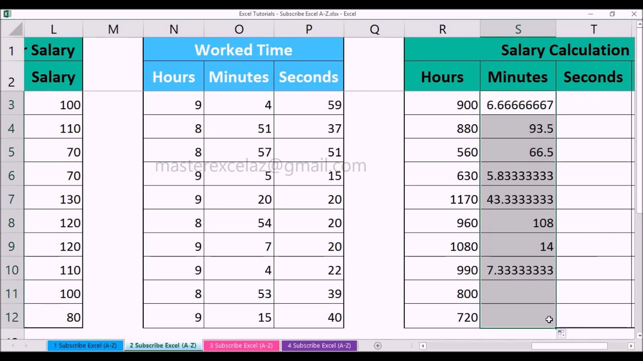 Payroll formula method | Data analysis in excel