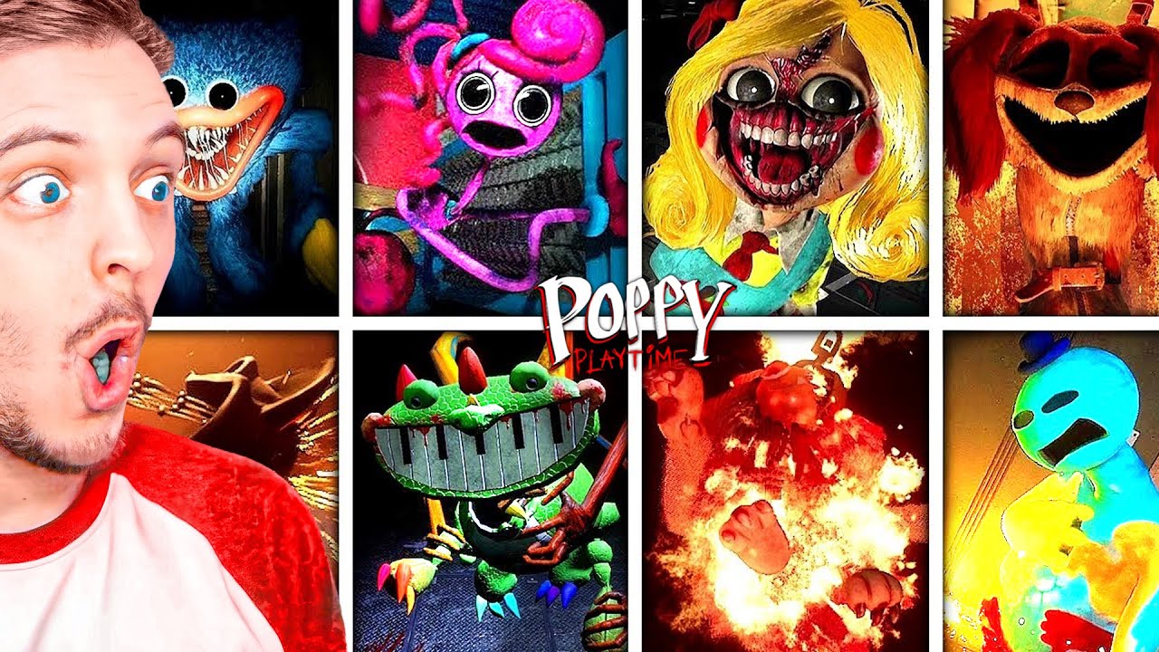 TOUTES LES MORTS DE POPPY PLAYTIME ?! ( Huggy , Catnap , Mommy Long Legs , Doey The Doughman.. )