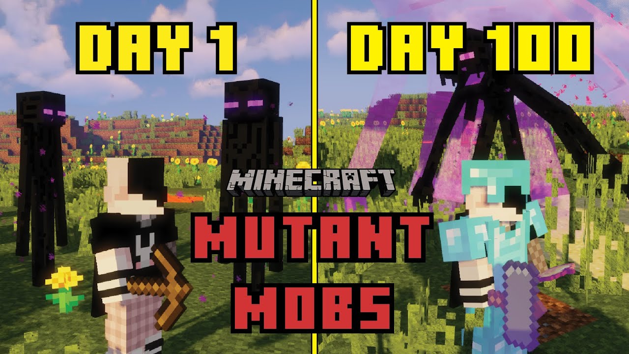 I Spent 100 Days in a Mutant Mob Minecraft World and Here's What Happened
