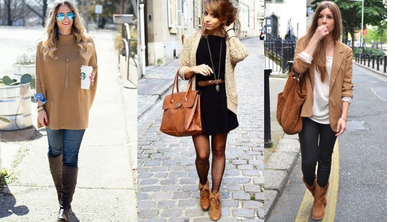 Colores de  MODA 2020 / COMBINACIONES DE ROPA en color marrón café / Fashion Love