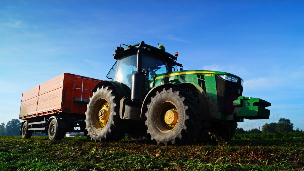 Jesień w polu- Dewulf, John Deere, DF, MF, Volvo, JCB