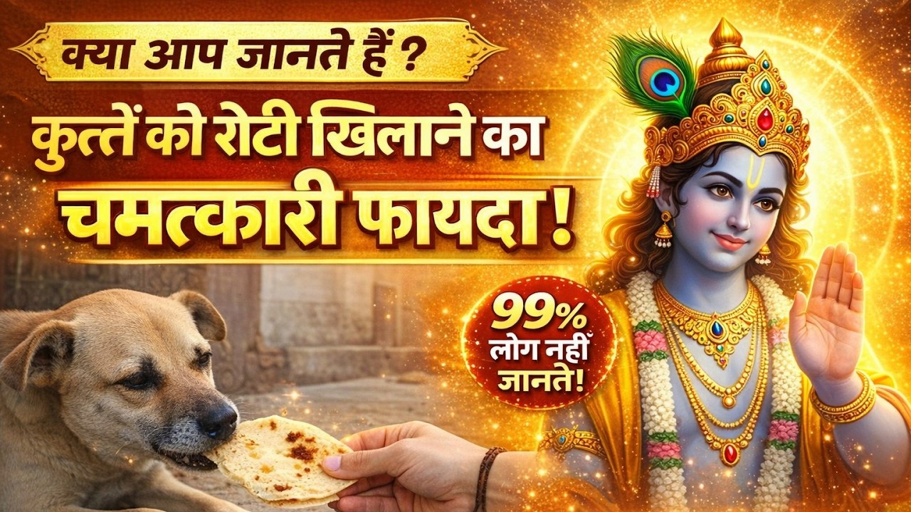 कुत्ते को रोटी खिलाने का रहस्य क्या है? सुनिए शास्त्रों में वर्णित पावन कथा #theHinduReligiousZone?