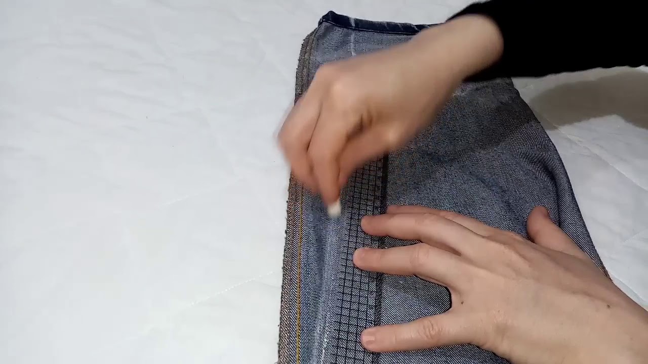 تضييق البنطلون الجينز بطريقه سهله