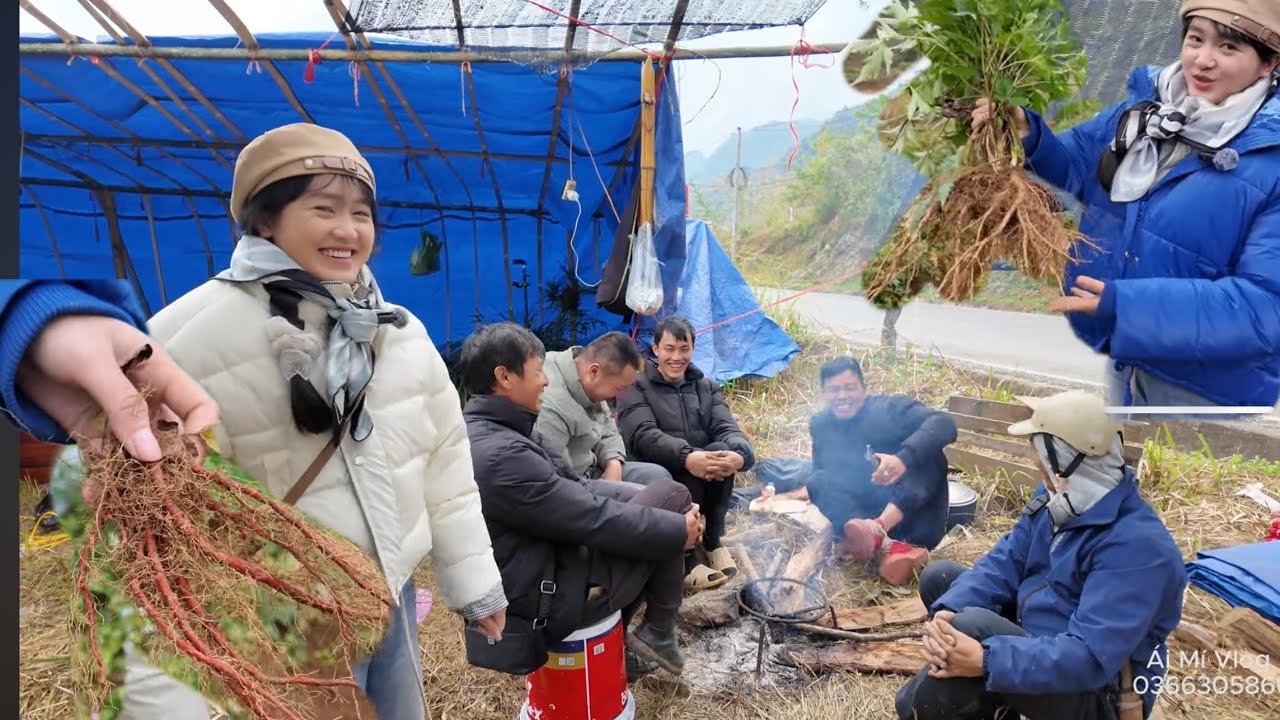 Ái Mí Vào Bản Sâu Tìm Sâm Quý Rét Quá phải Vào Nhà sưởi lửa Cùng Dân Bản 