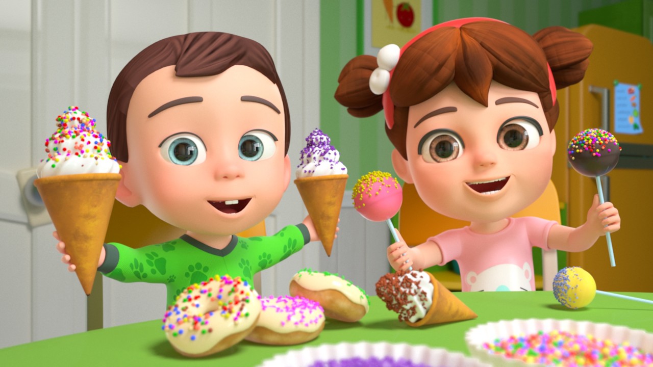 Learn Colors with Ice Cream | Lalafun Nursery Rhymes & Kids Songs