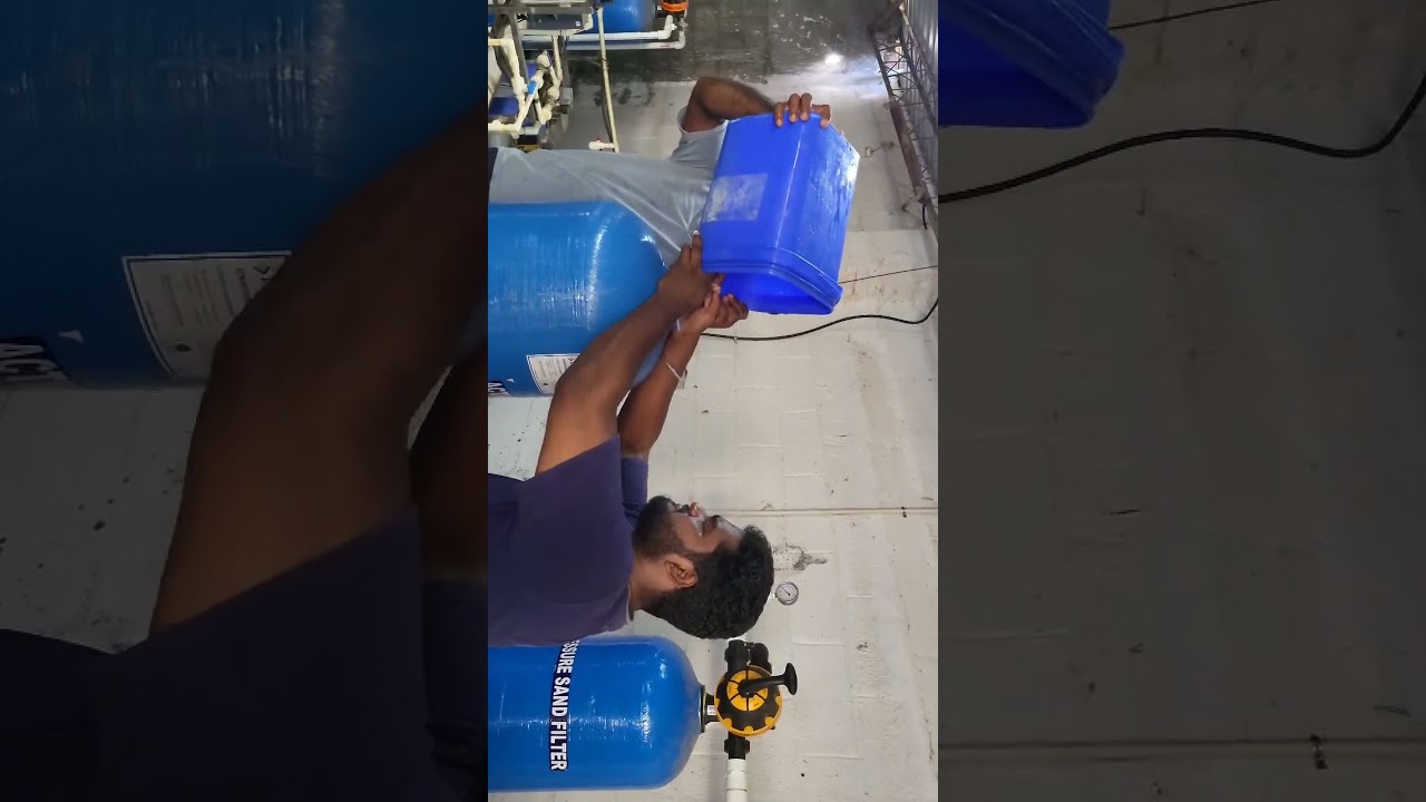 PER HOUR 2000 LITER RO PLANT MEDIA FILTER LOADING
