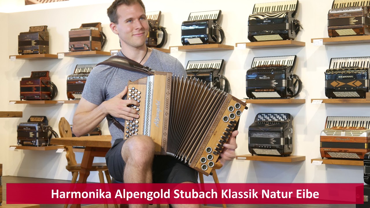 Harmonika - Alpengold Stubach Klassik Natur Eibe - S'kost ja nix (Peter Reichert)/ Glück g'habt