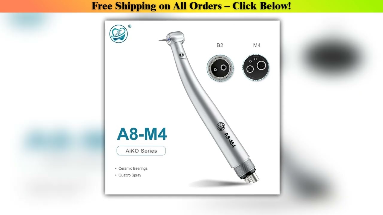 Aiko Air Turbine High Speed Handpiece Dental Turbines Standard Mini Head Push Button Dentist
