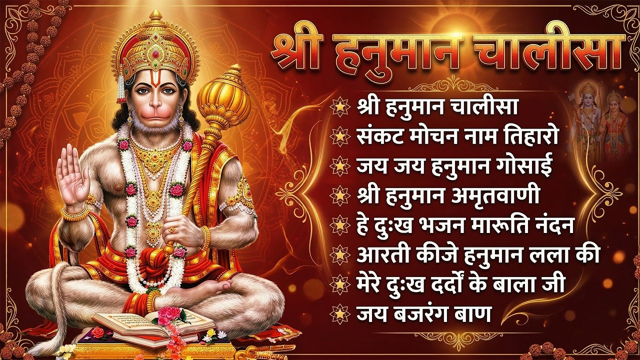 श्री हनुमान चालीसा 🌺🙏 shree hanuman chalisa original video 🙏🌺 gulshan kumar hariharan full hd