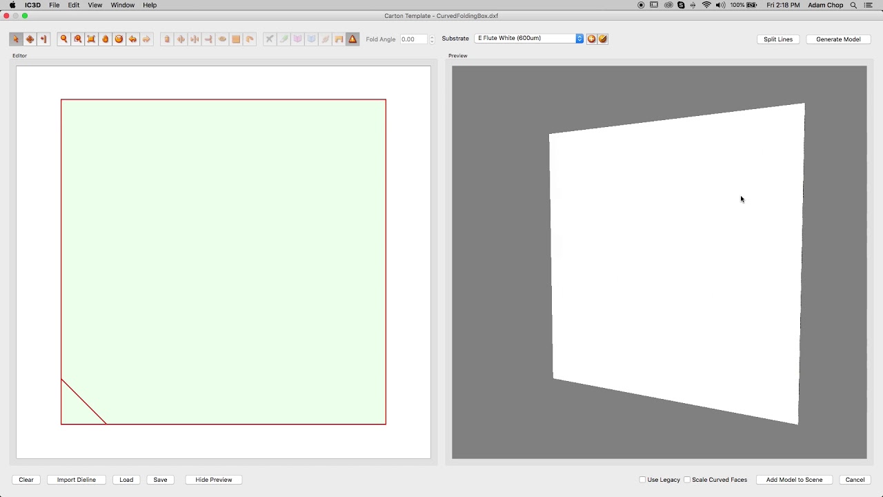 iC3D Training Movie 36 Curved Folding; Curved Face Editor