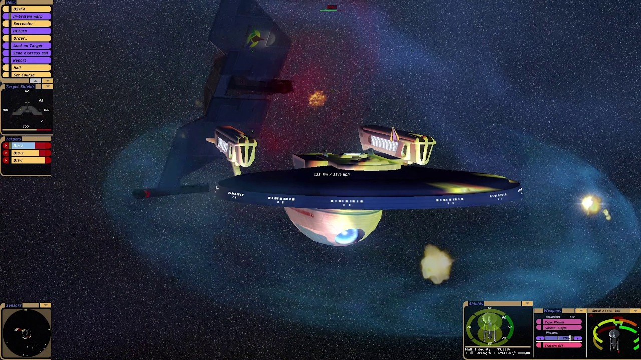 McCoy Class vs Klingon D18 | KM | Star Trek Bridge Commander