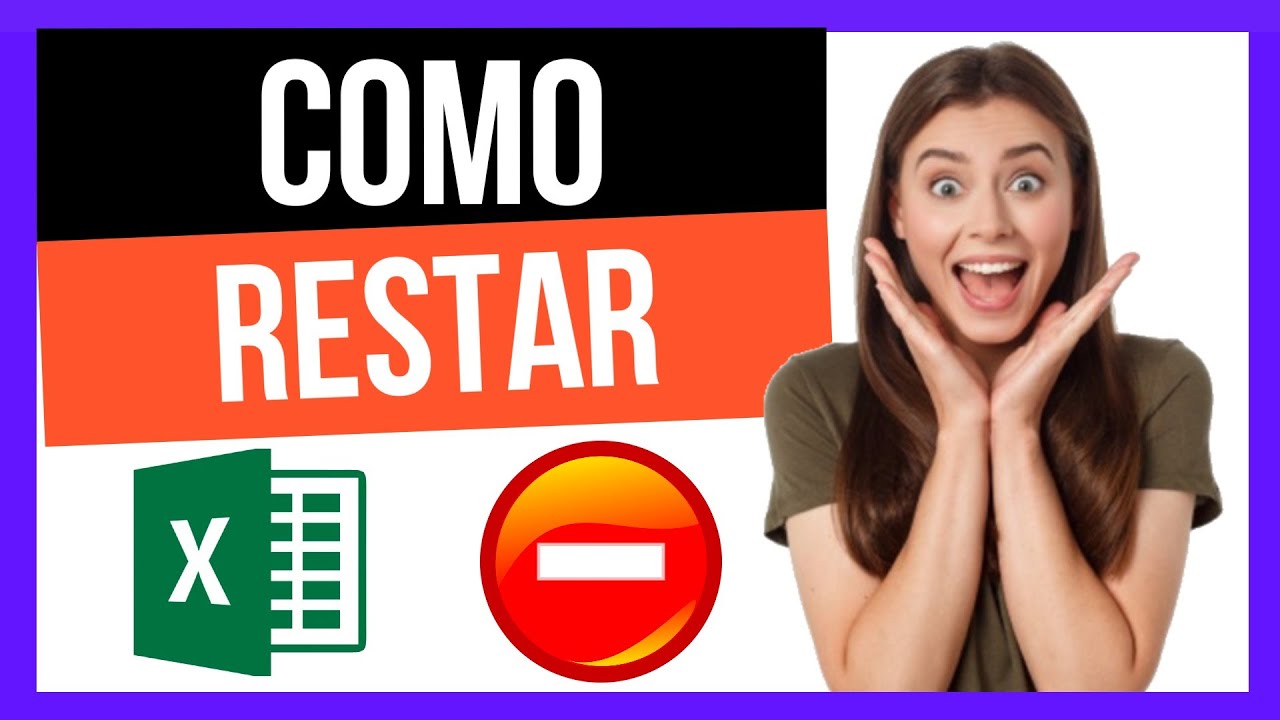 ➖Como restar en excel