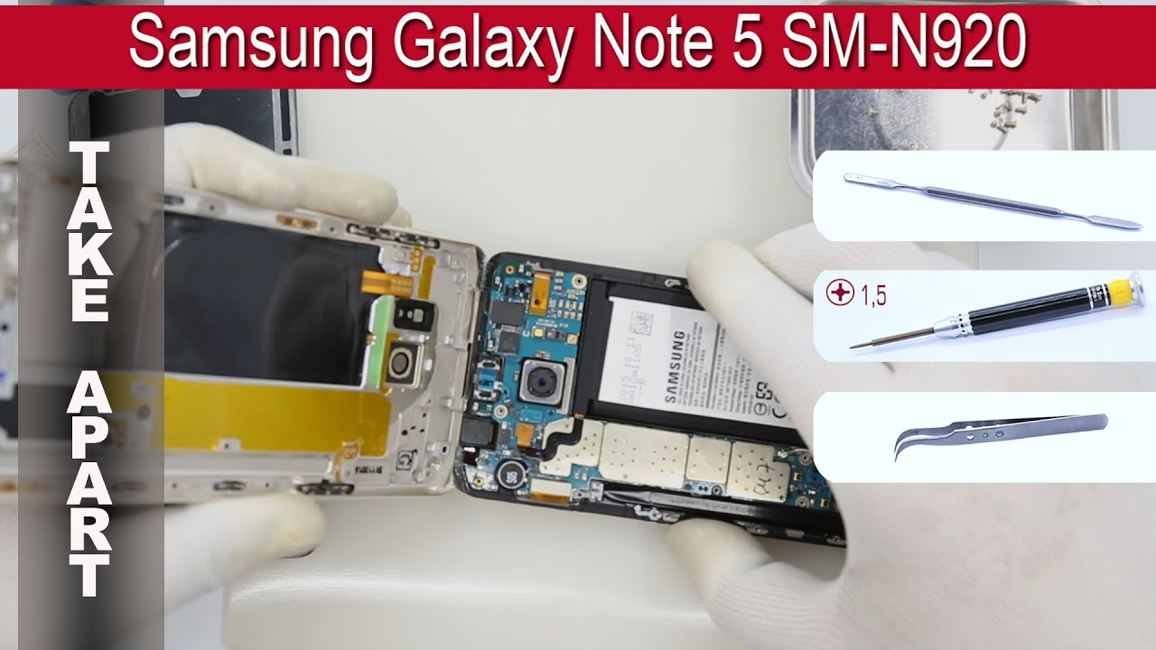 Как разобрать 📱 Samsung Galaxy Note 5 SM N920 Разборка и ремонт