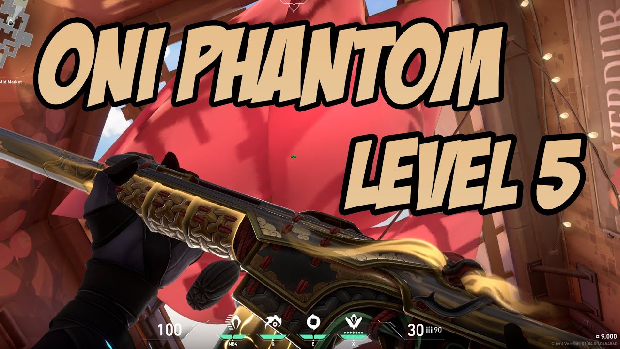 BLACK ONI PHANTOM SKIN GAMEPLAY LEVEL 5 - VALORANT ONI COLLECTION